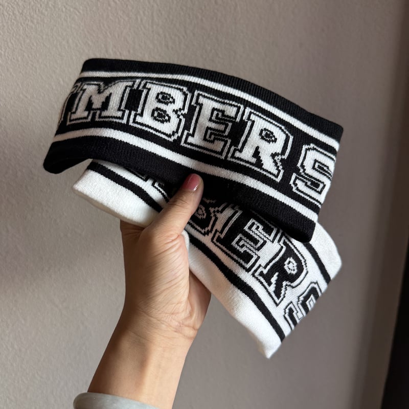 Bandă pentru cap cu litere, stil coreean, tricot elastic pentru fitness, pentru femei