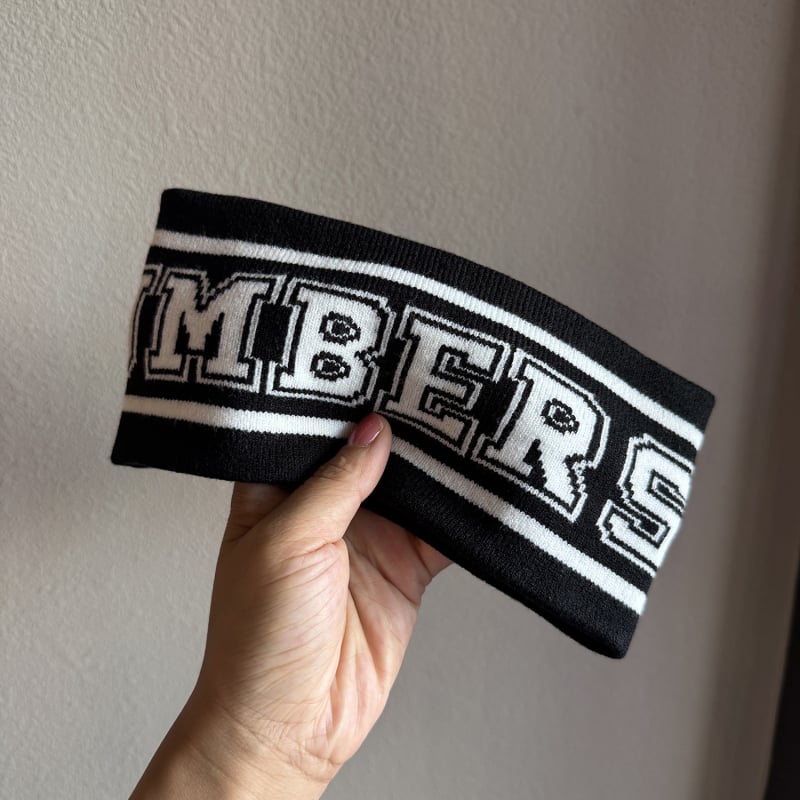Bandă pentru cap cu litere, stil coreean, tricot elastic pentru fitness, pentru femei