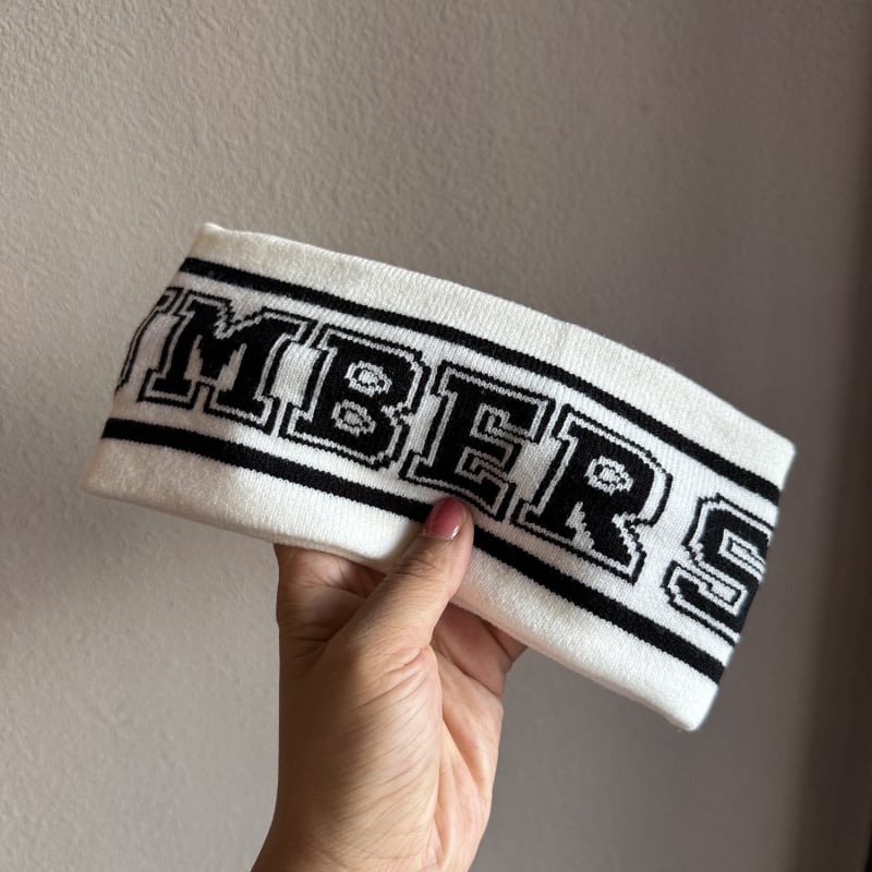 Bandă pentru cap cu litere, stil coreean, tricot elastic pentru fitness, pentru femei