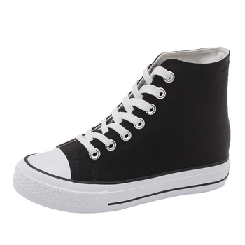Γυναικείες καμβά sneakers με αύξηση ύψους 6 cm, υψηλό πάνω μέρος, κορεατικό στυλ casual παπούτσια, άνοιξη 2025 1226