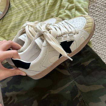 Ženske tenisice u stilu H – Z era s zvjezdanim uzorkom, izlizane retro casual tenisice