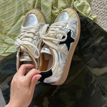 Ženske tenisice u stilu H – Z era s zvjezdanim uzorkom, izlizane retro casual tenisice