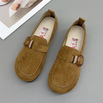 Birkenstock-stílusú női lapos talpú loafers, vászonból készült cipők a régi Pekingtől, mindennapi viseletre