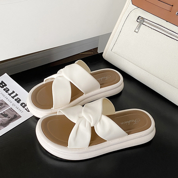 Ženske sandale s debelim potplatom, ljeto, križni remeni, svakodnevne plaža papuče