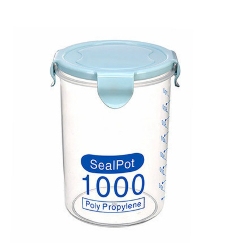 Prozirna plastična zatvorena posuda za hranu, kuhinjsko skladištenje, 301–500 ml