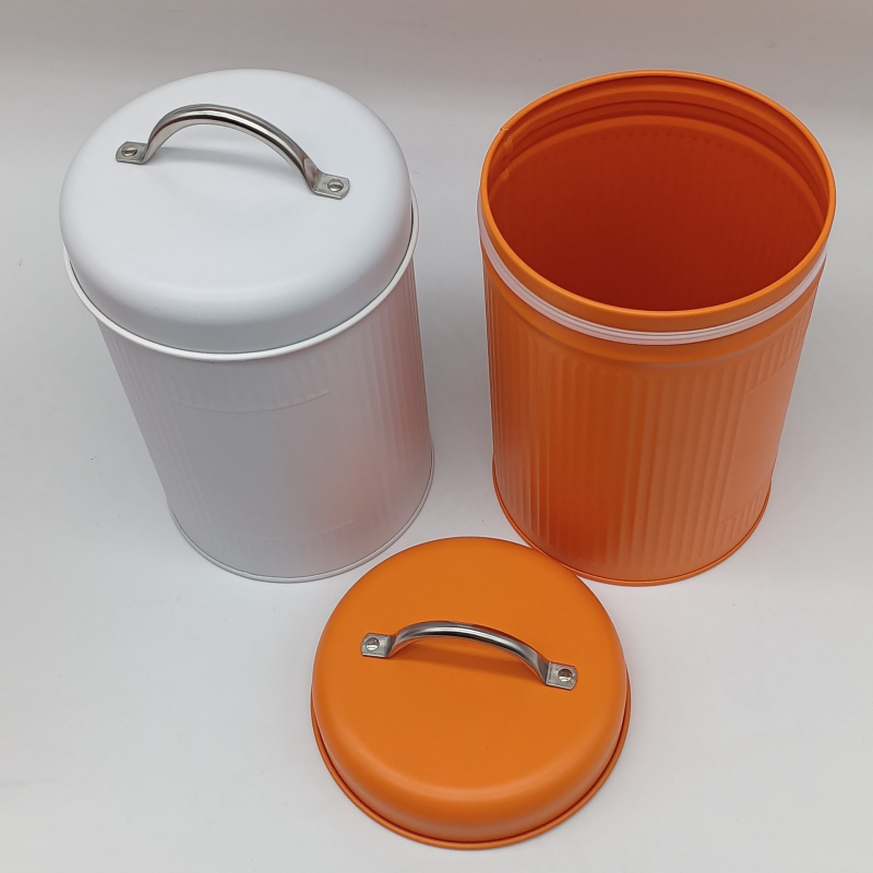Limenka od tinplate za skladištenje hrane, cilindrična zatvorena metalna kutija za zrna kave i čaj
