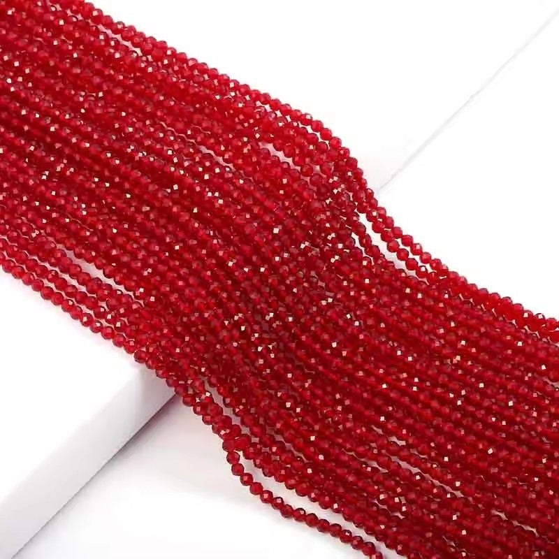 Šarene staklene kristalne perle, perle od abakusa, pribor za stakleno posuđe „uradi sam“, spinelne perle 2-3 mm, labava baza