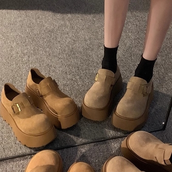 Ženske loaferice s debelim potplatom i platformom, novi proljetni model 2025, retro stil