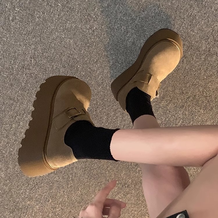 Ženske loaferice s debelim potplatom i platformom, novi proljetni model 2025, retro stil