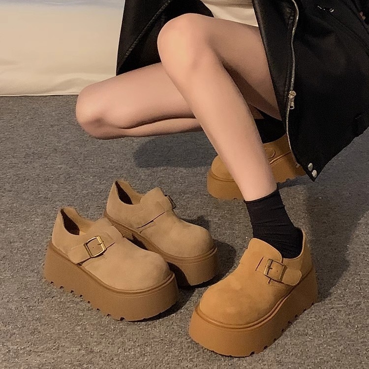 Ženske loaferice s debelim potplatom i platformom, novi proljetni model 2025, retro stil