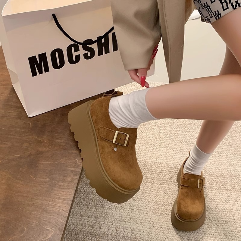 Ženske loaferice s debelim potplatom i platformom, novi proljetni model 2025, retro stil