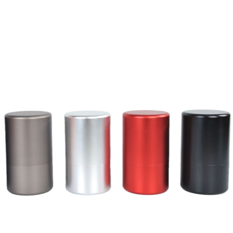 Liao Long Precizna metalna legura, aluminijska kutija za čaj sa zatvaračem, gravirano, model 8008, pet boja