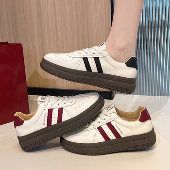 Pantofi sport pentru femei cu blocuri de culoare retro și talpă groasă, model nou 2025, versatili, confortabili și respirabili