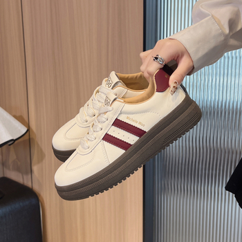 Pantofi sport pentru femei cu blocuri de culoare retro și talpă groasă, model nou 2025, versatili, confortabili și respirabili