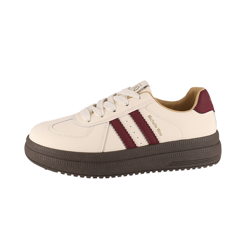 Pantofi sport pentru femei cu blocuri de culoare retro și talpă groasă, model nou 2025, versatili, confortabili și respirabili