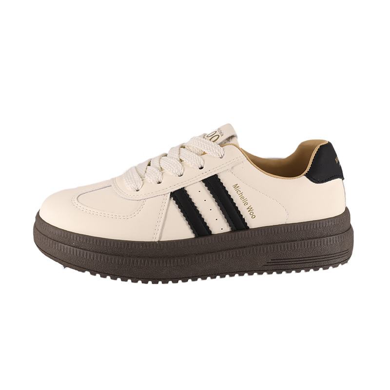 Pantofi sport pentru femei cu blocuri de culoare retro și talpă groasă, model nou 2025, versatili, confortabili și respirabili