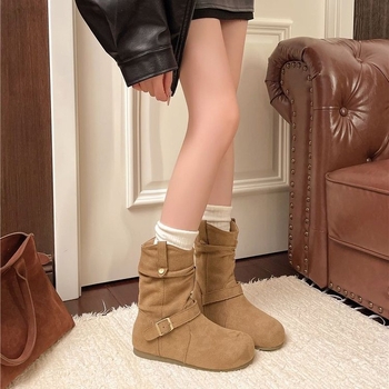 Ženske mini plisirane gležnjače u Birkenstock Western Cowboy stilu, jesen 2025
