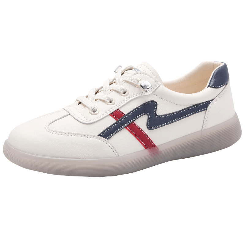 Ženske cipele od prave kože, slip-on za trudnoće, bijele, udobne, s protukliznom potplatom