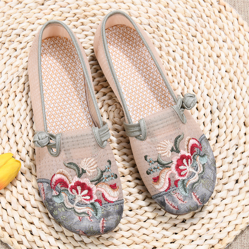 Ženske cipele Old Beijing od mrežastog materijala, slip-on, lagane, ljetna obuća