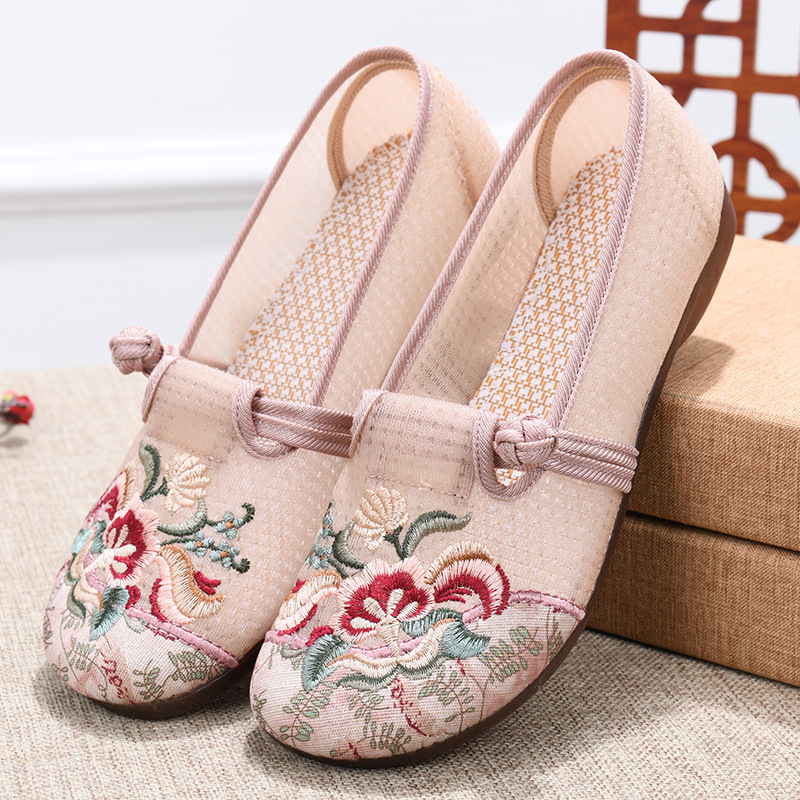Ženske cipele Old Beijing od mrežastog materijala, slip-on, lagane, ljetna obuća
