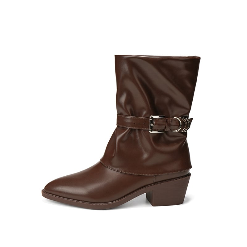 5798-3 Botine cu toc înalt, stil franțuzesc, pentru femei, până la gambe, toamnă–iarna, vârf ascuțit, toc gros