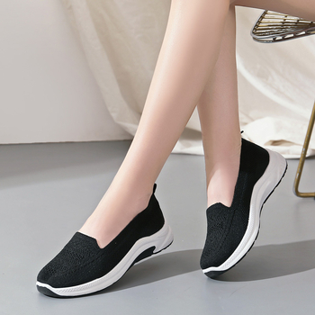 Ženske slip-on tenisice od platna s mekim potplatom, udobne sportske tenisice za žene srednje dobi