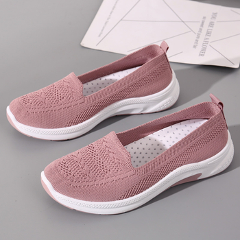 Ženske slip-on tenisice od platna s mekim potplatom, udobne sportske tenisice za žene srednje dobi