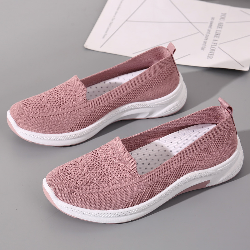 Ženske slip-on tenisice od platna s mekim potplatom, udobne sportske tenisice za žene srednje dobi