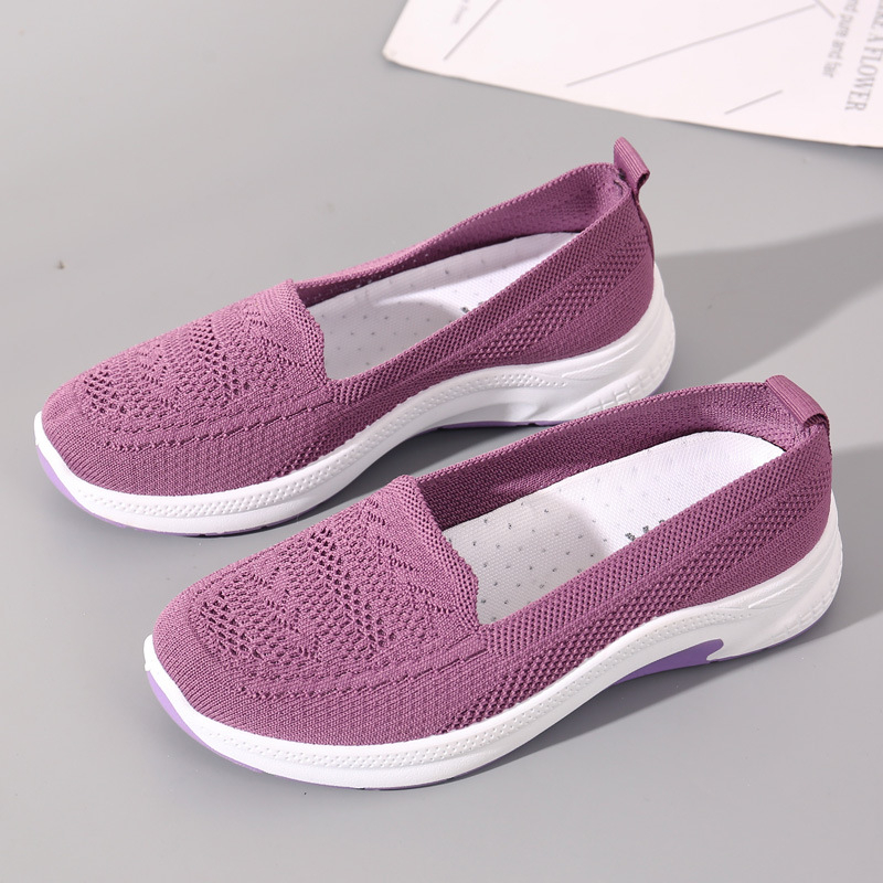 Ženske slip-on tenisice od platna s mekim potplatom, udobne sportske tenisice za žene srednje dobi