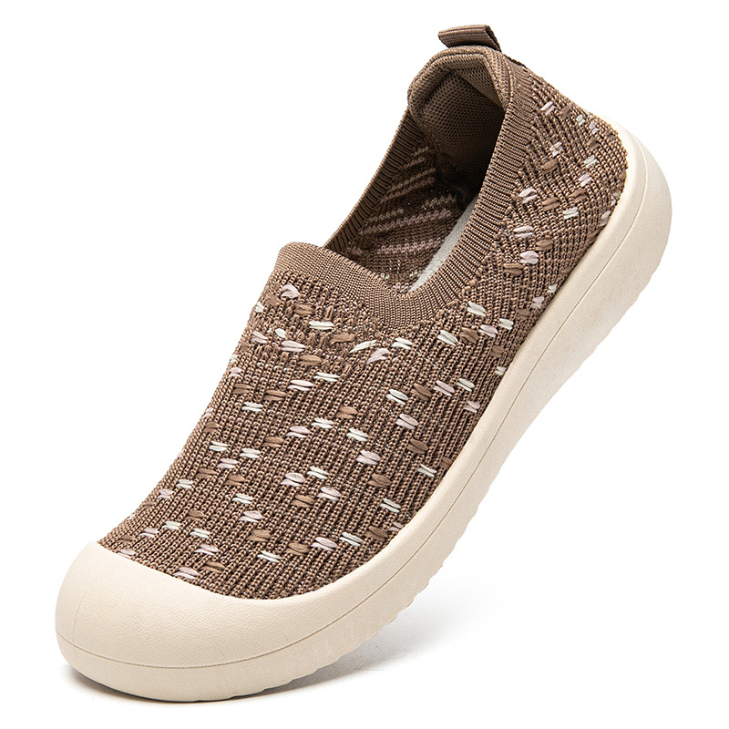 Ženske slip-on tenisice, prozračne i udobne, mrežasti gornji dio, gumena potplat, protivklizne, za svakodnevno nošenje, stil starog Pekinga