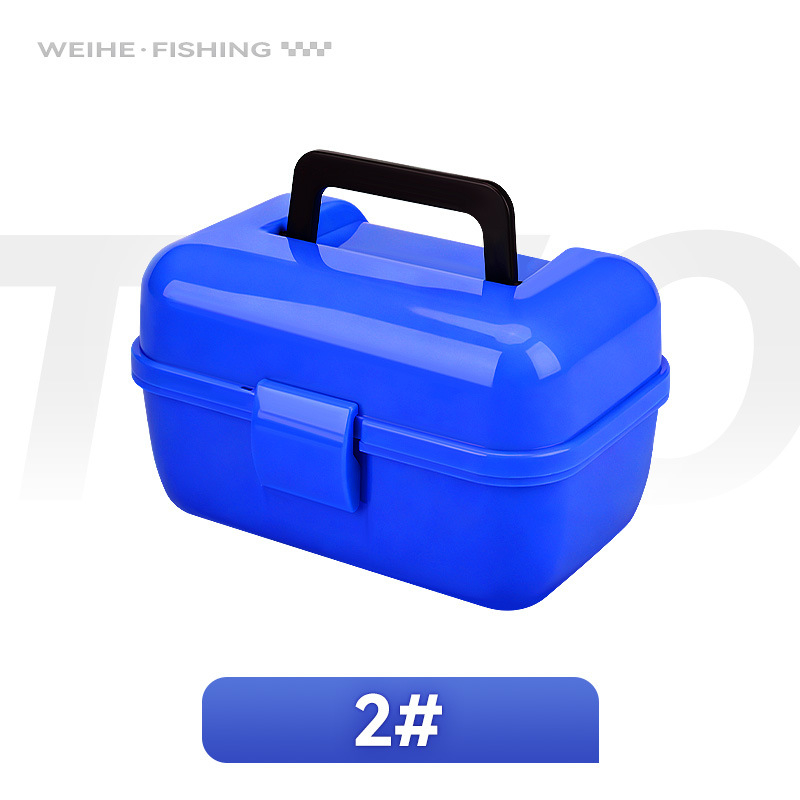 Weihe Sports Mini prijenosna kutija za opremu za ribolov, kutija za sitne dijelove, dvostruki odjeljak za pohranu, PP materijal