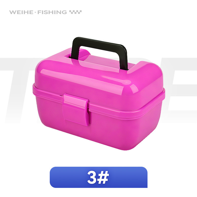 Weihe Sports Mini prijenosna kutija za opremu za ribolov, kutija za sitne dijelove, dvostruki odjeljak za pohranu, PP materijal