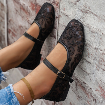 Ženske cipele bez peta s kvadratnim nosom, plus veličina, slip-on, casual ljetne cipele