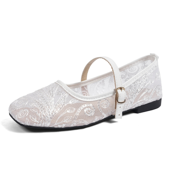 Ženske cipele bez peta s kvadratnim nosom, plus veličina, slip-on, casual ljetne cipele