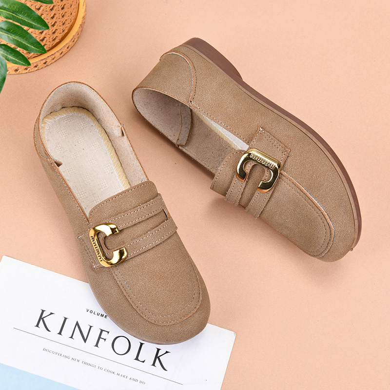 Ženske slip-on mokasice s mekanom potplatom, udobne i prozračne casual cipele za proljeće i jesen