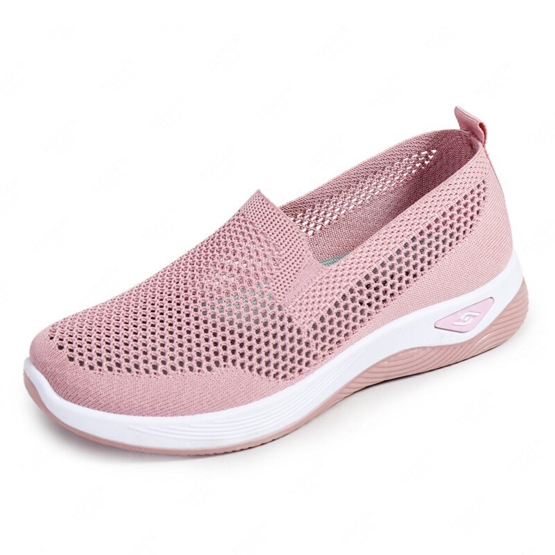 Ženske ljetne mrežaste slip-on cipele, prozračan gornji dio od tkanine, protuklizna mekana potplata