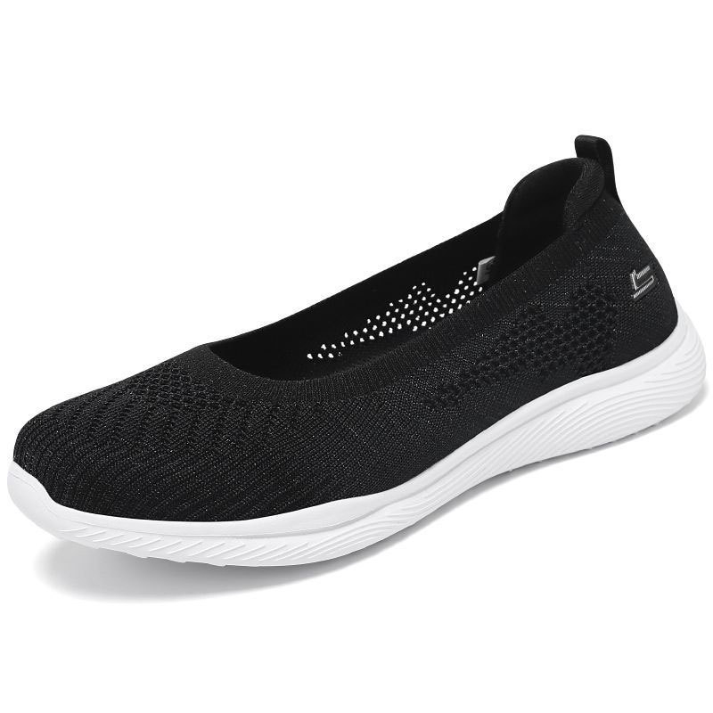 Női slip-on cipő, anyuka-stílus, légáteresztő, casual sétához, vastag talppal, 2026 tavasz–nyár