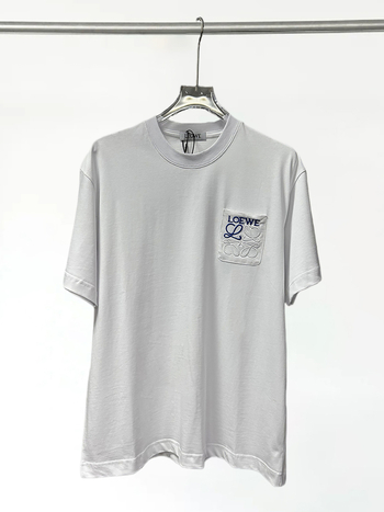 Ženski Luojia T-shirt s kratkim rukavima, vezeno na prednjem džepu, udoban slobodan kroj, okrugli izrez