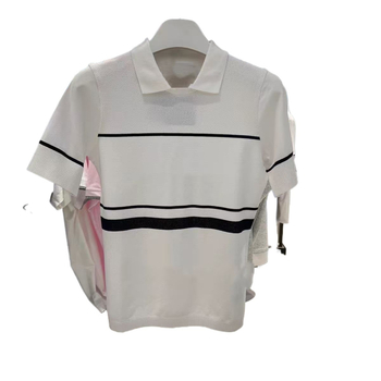 Ženska tanka pletiva golf polo majica kratkih rukava, prozračna, uski kroj, za vanjske sportove