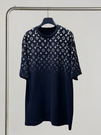 L Brand ženski T-shirt kratkih rukava s gradijentnim logotipom, opuštenog kroja, okrugli izrez, 100% pamuk