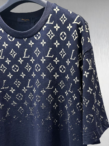 L Brand ženski T-shirt kratkih rukava s gradijentnim logotipom, opuštenog kroja, okrugli izrez, 100% pamuk