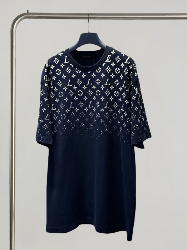 L Brand ženski T-shirt kratkih rukava s gradijentnim logotipom, opuštenog kroja, okrugli izrez, 100% pamuk