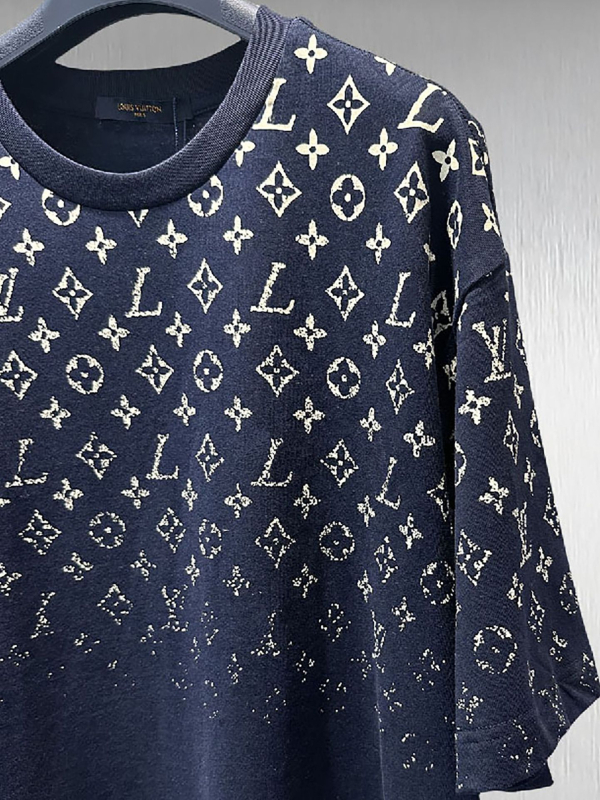 L Brand ženski T-shirt kratkih rukava s gradijentnim logotipom, opuštenog kroja, okrugli izrez, 100% pamuk