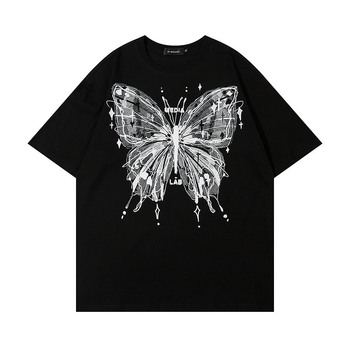 Bijeli ženski T-shirt kratkih rukava za ljeto 2025, ležeran kroj, vitka silueta, dizajnerski top