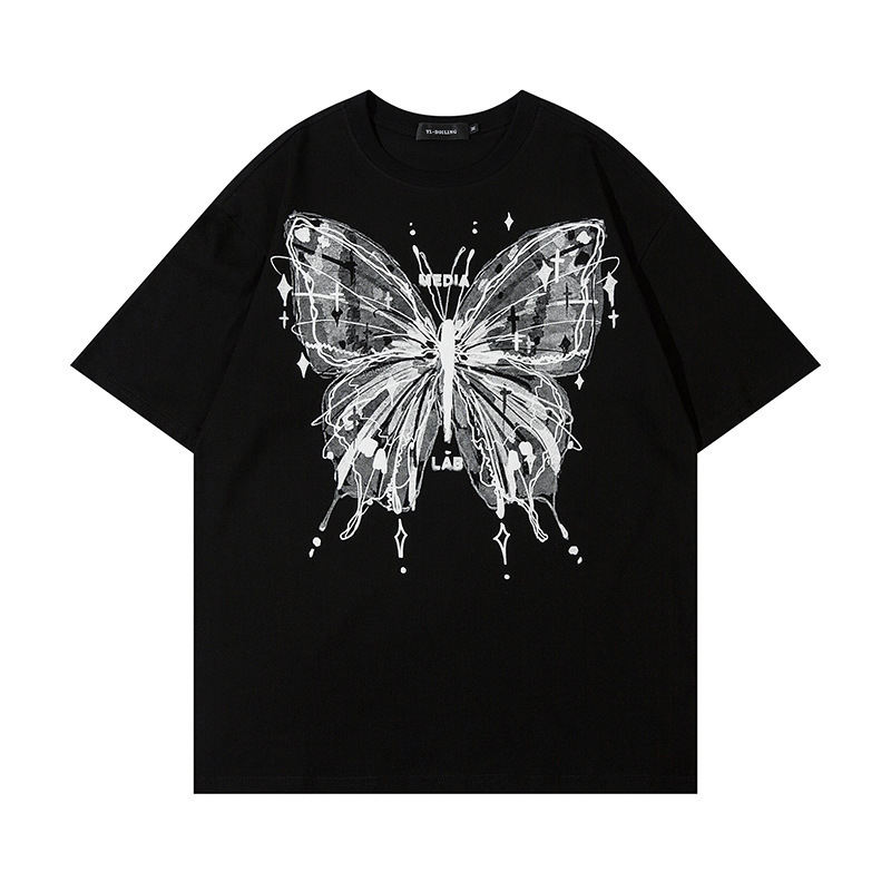 Bijeli ženski T-shirt kratkih rukava za ljeto 2025, ležeran kroj, vitka silueta, dizajnerski top