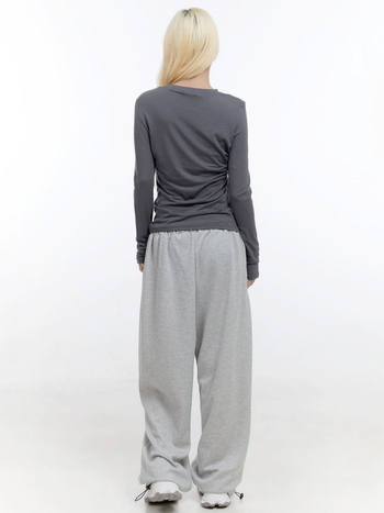 Ženska majica s dugim rukavima, okruglim izrezom i natpisom slovima, uski kroj, street hipster stil