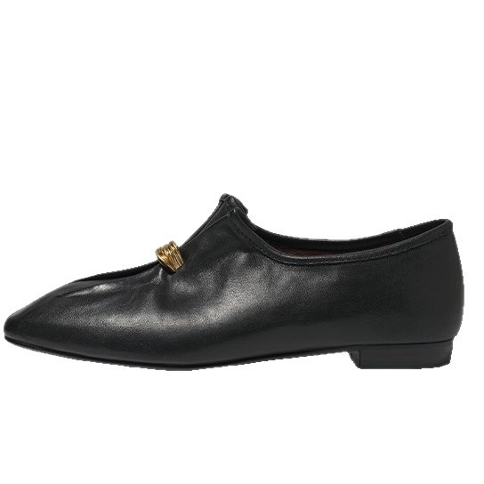 Ženske kožne loafers, proljeće 2026, vintage Old Money stil, svestrane slip-on cipele