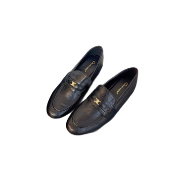 Női rejtett sarokkal rendelkező loaferek, 2026 ősz, retro lapos slip-on bőrcipők, brit stílus