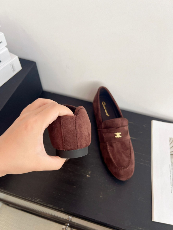 Női rejtett sarokkal rendelkező loaferek, 2026 ősz, retro lapos slip-on bőrcipők, brit stílus