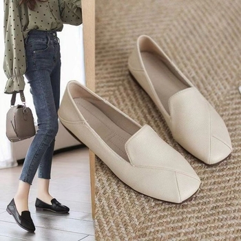 Ženske loaferice u oxford stilu, mekane kože, slip-on, ravna potplata